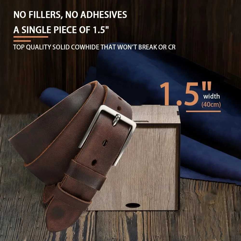 Men's For Genuine High Leather Quality Buckle Jeans Cowskin Casual Belts Business Cowboy Waisand Male Fashion Designer M261016