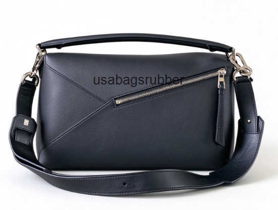 Designer Style Multi Panel Leather Handbag Polished Metal Hardware Bag For Evening Occasions