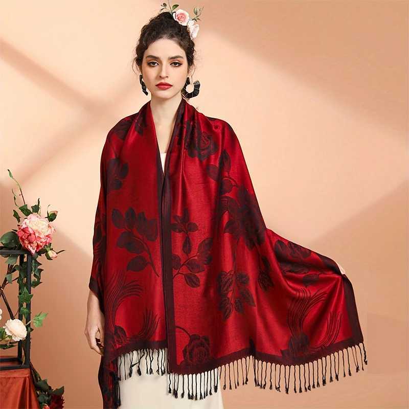 2024 Luxury Thick Blanket Winter Bufanda Warm Cashmere Scarf Women Shawl Print New Wraps Pashmina Female Travel Poncho Stoles S261017SJN5