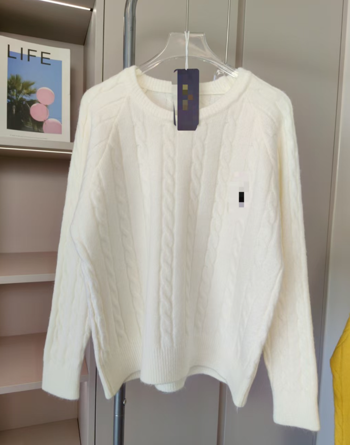 designer sweater women sweater Fashion Polo Sweater High Quality Winter New Long Sleeve Vintage Twist Knitted Sweater Embroidered Small Horse Casual