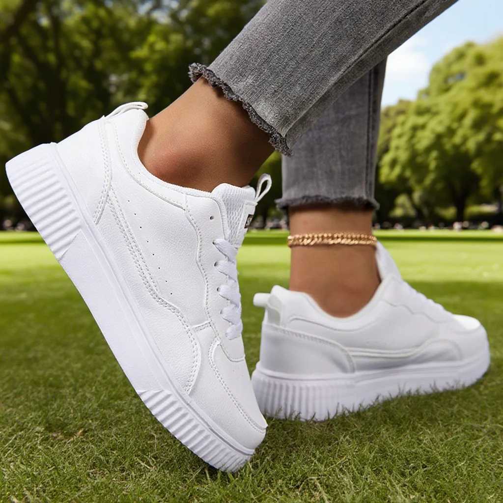 Casual Shoes Fashion Women Casual Shoes Breathable Walking Flat Shoes Sneakers White Female Footwear Sports Running Outdoor Walking For Men H261016