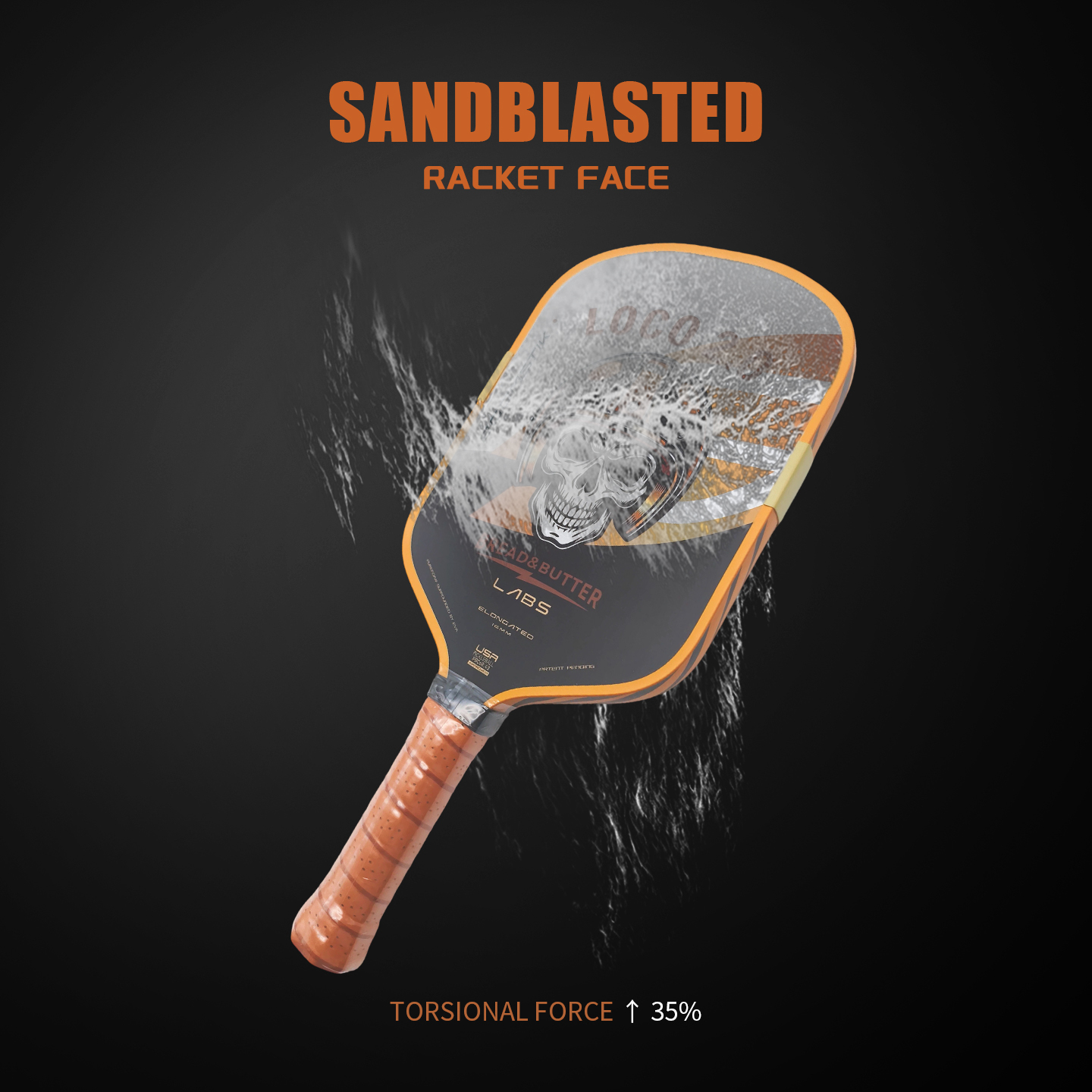 GEN5 SKULL Paddle Alternative fessional 16mm T700 Carbon Fiber Pickleball Racket USAPA Apved 26Y1017