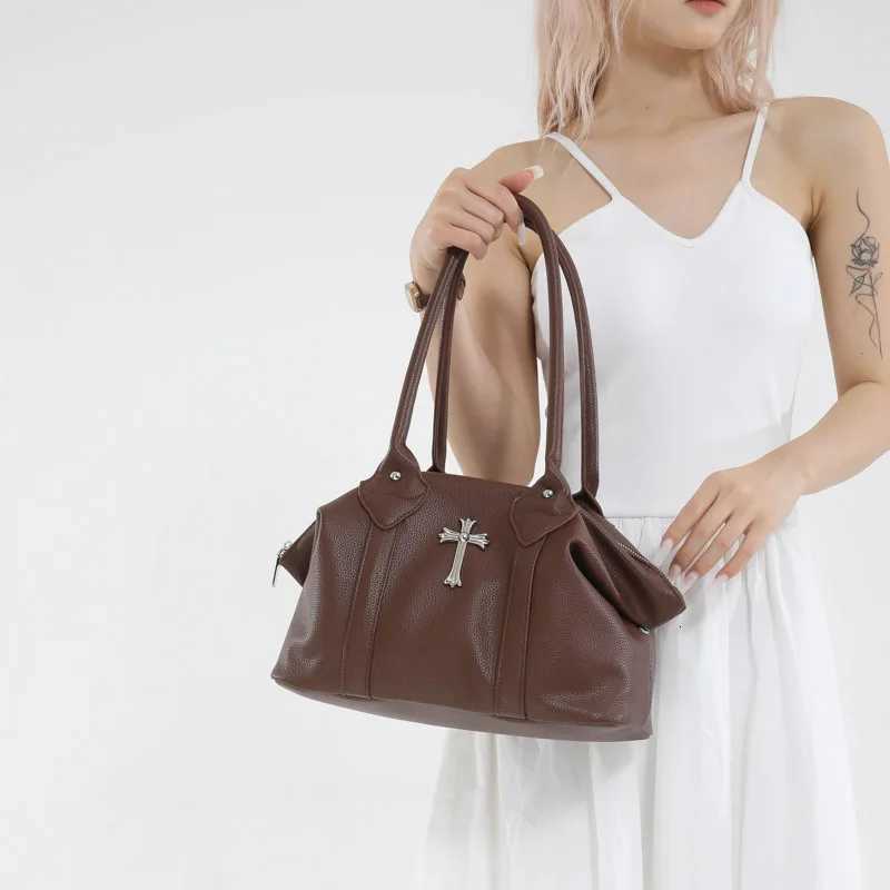 Designer Top-handle Totes Design Bags Wen's Y2K Cool Girl's Vintage Shoder Bag Fem Large Crossbody Bags Pu Leather Handbag Totes J261016