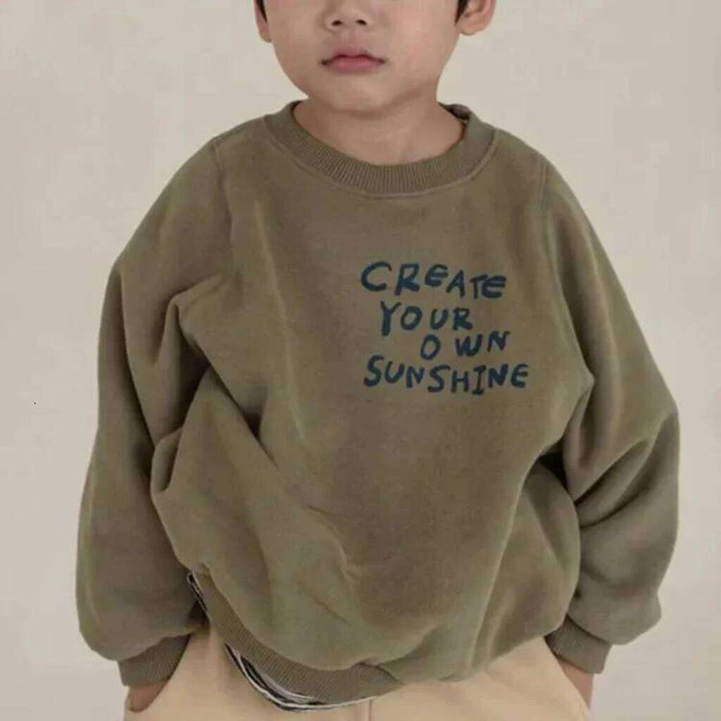 Girls Hoodie Children Clothing 2 Spring Autumn Korean Style Fashionable Loose Casual Letter Printed Long Sleeve pullover Baby Clothes For Kids Crew