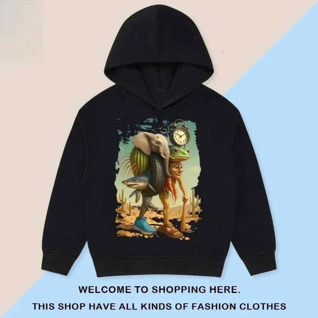 Girls Hoodie Fall Winter Kids Cartoon Fun Classic Of Mountains And Seas Tung Sahur Print pullover Fashion Warm Hooded Sweatshirt