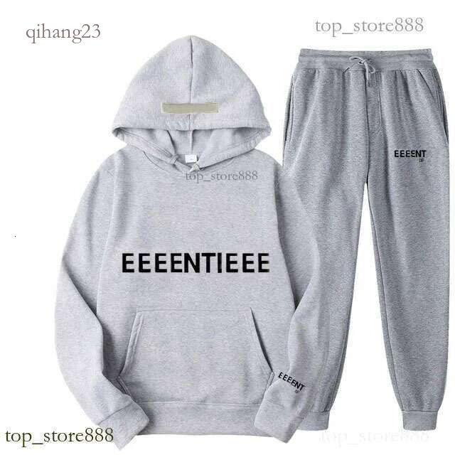 Esentially Tracksuit Men Jogging Sports Outdoor Tracksuit Brand Designer Fearof God1977 Long Sleeve Pants Set Casual Loose Hoodies Essentalls Sweatp