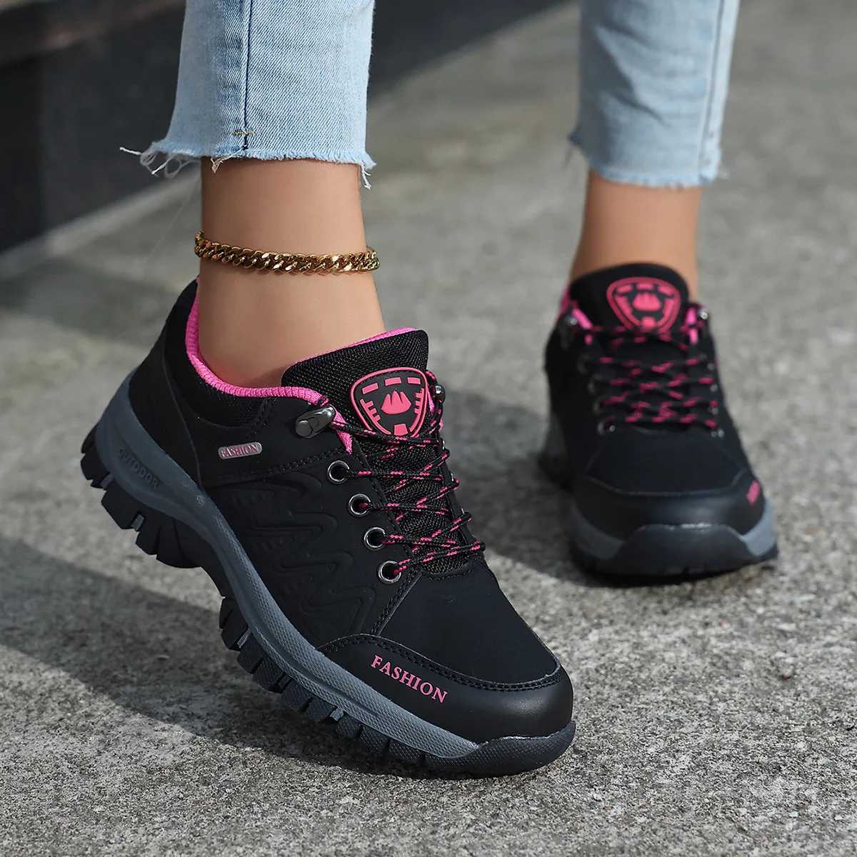 Casual Shoes Women Hiking Shoes Outdoor Sneakers Non Slip Walking Shoes Comfortable Footwear Climbing Jogging Boots Sports Shoes for Wamen H261016