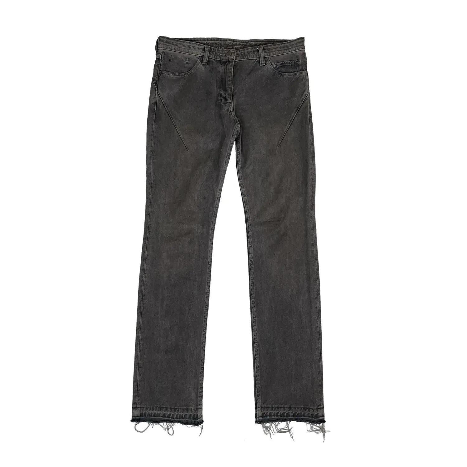 Men Jeans Men's Jeans Number Nine Archive Distressed Washed trousers Denim Straight Leg Pants Vintage Style Denim Pants