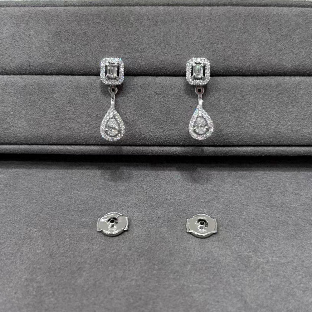 Mesikaa Stud Earrings Designer Messikaas Fashion Earring For Woman Ear Jewelry Diamond Dual-wear Geometric Fashion Earrings For Women