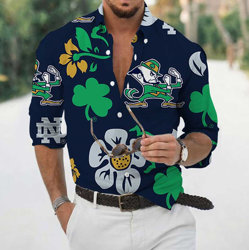 2026 Spring/Autumn New Collection: European And American Style Men's Plus-Size Long-Sleeve Rose Print Shirt Free Shipping