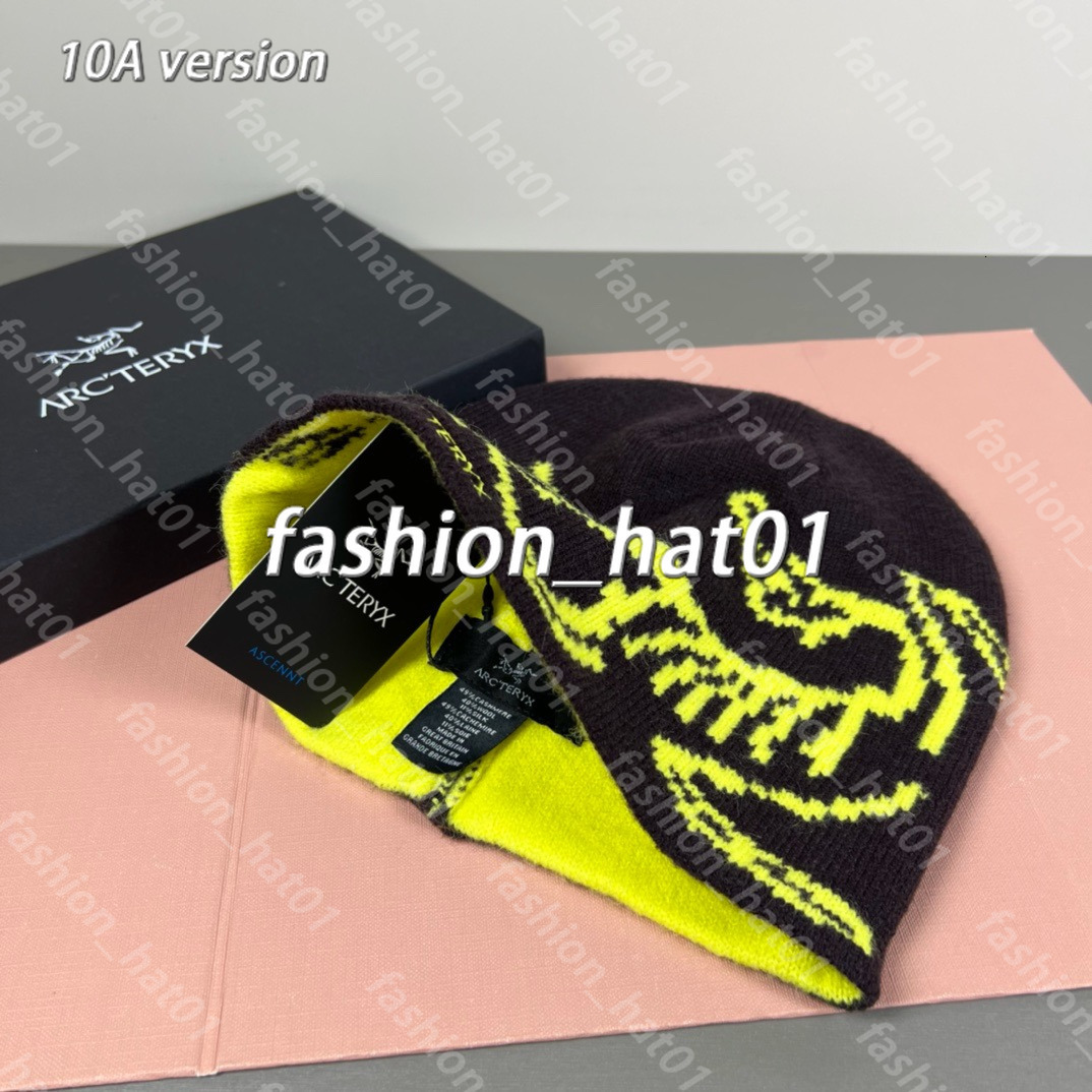 Classic arc beanie designer wool hat luxury cashmere hat embroidered ancient bird pattern street fashion brand Artery beanie GROTO TOQUE warm ski ha