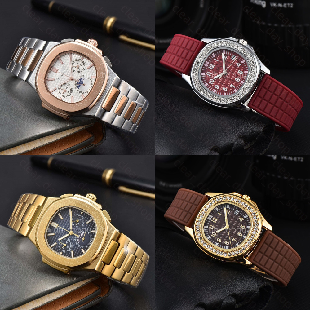 AAA Mens 5740 Nautilius Watch Luxury Designer Men Watch Man Patekdly Philipeness Watch Chronoscope Automatic/Quartz 5711Nautilius Pateklies Watch f1