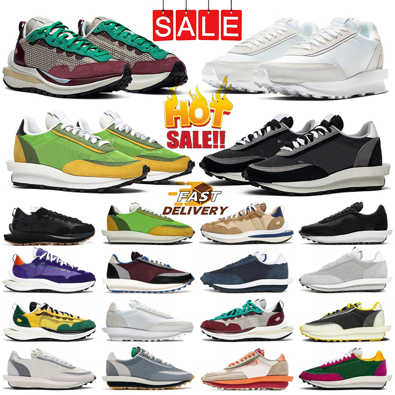 Designer running Waffles Shoes Sail nylon Black White Tour Yellow Stadium Sail Gum Blue Void Bright Citron Grey Game Royal Sneakers size 36-45