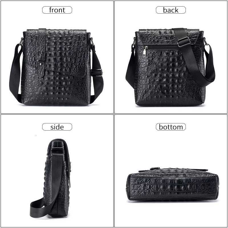Designer SCHLATUM Genuine Leather Men's Totes odile Pattern Shoder Bag Fi Men Messenger Ch Bag Vintage Crossbody Travel Bag J261016