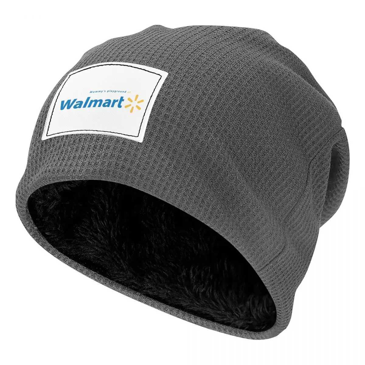 Beanie/Skull Caps Walmart Waffle Knit Fleece Lined Beanie with PU Leather Patch Unisex Warm Winter Soft CapT261017