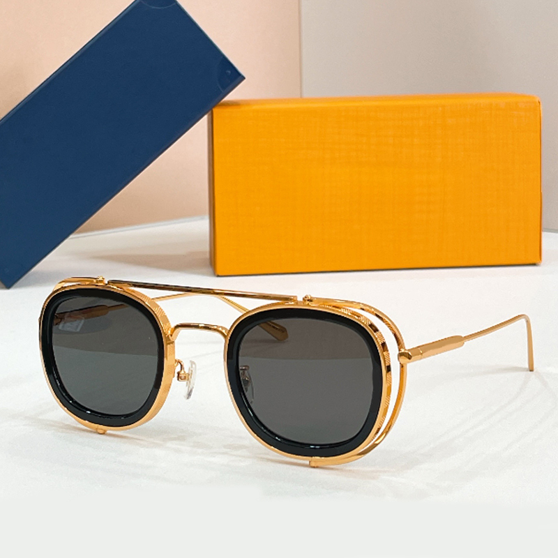 Luxury Women Designer Sunglasses Z2213U Small Pilot Black Lens Fashion Metal Frame Sunglasses Men Outdoor Travel Driving Glasses UV400 with Box