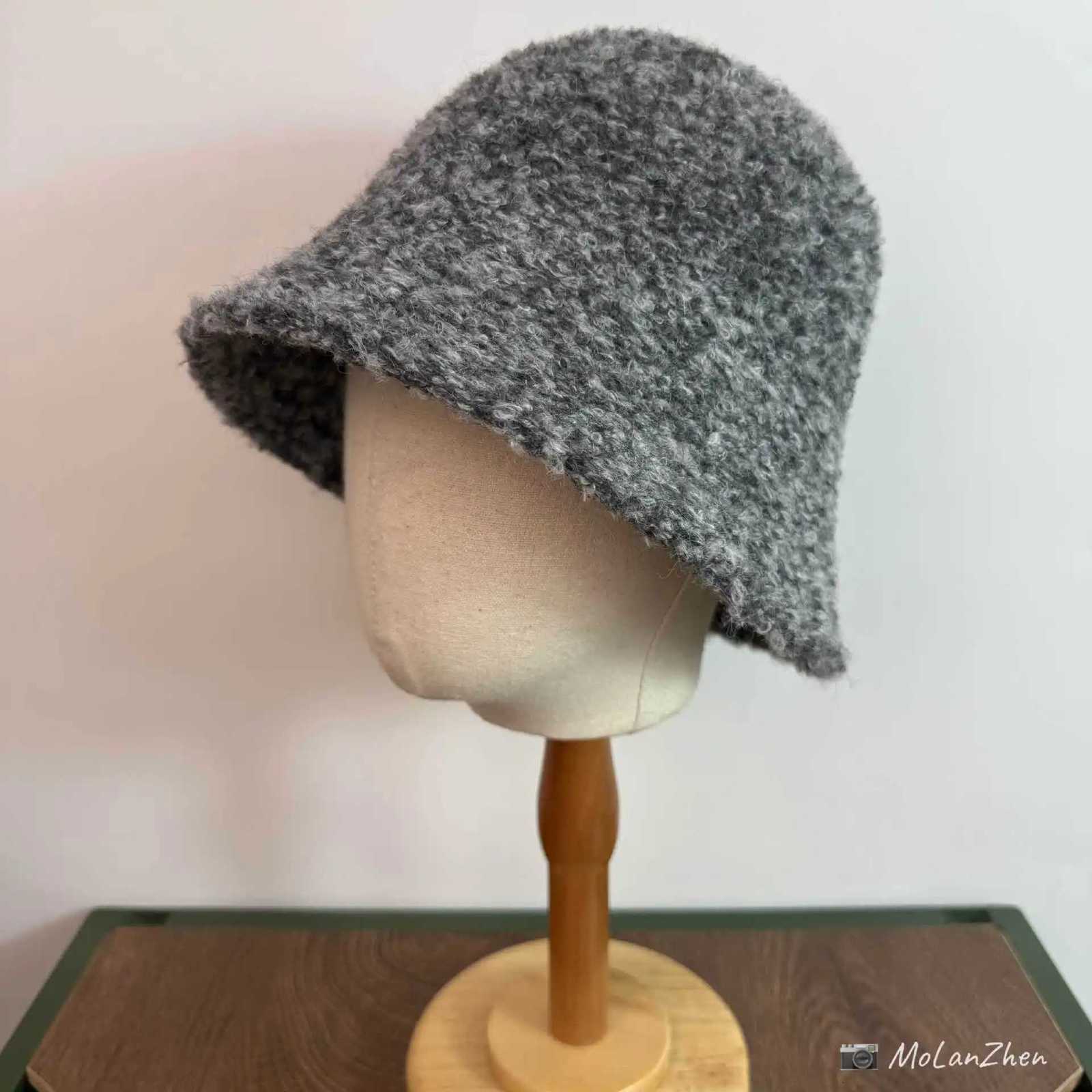 Beanie/Skull Caps New Autumn Winter Wool Bucket Hat Women Fashion Vintage Fisherman Hats Versatile Cap Spring Felt Hat 6 Colors Foldable Hats Q26101