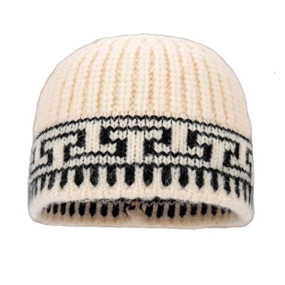 Trendy Brand INS Blogger Pullover Knitted for Women, Autumn and Winter Korean Version, Face-Slimming Yarn Hat, Warm Bucket Hat