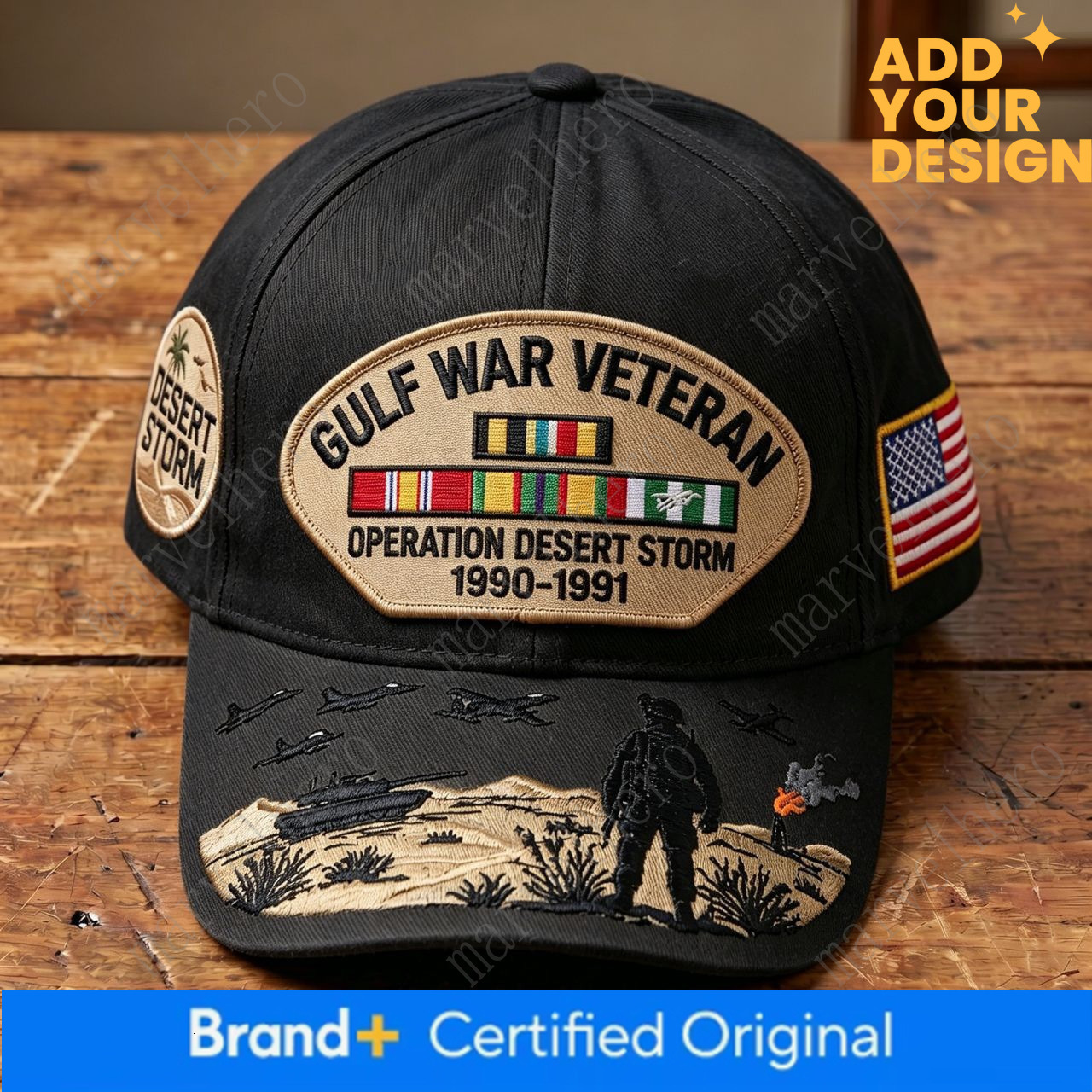 Cross Border Best Selling Veteran Tribute Cap A Winter Baseball Cap For Gulf War Veterans