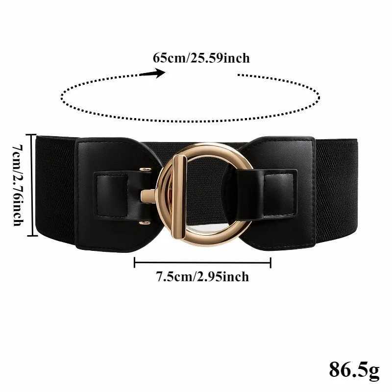Wide Fashionable Womens Trendy Waist-CinElastic BeltEuropean and American High-End Versatile All-Season Belt M261016