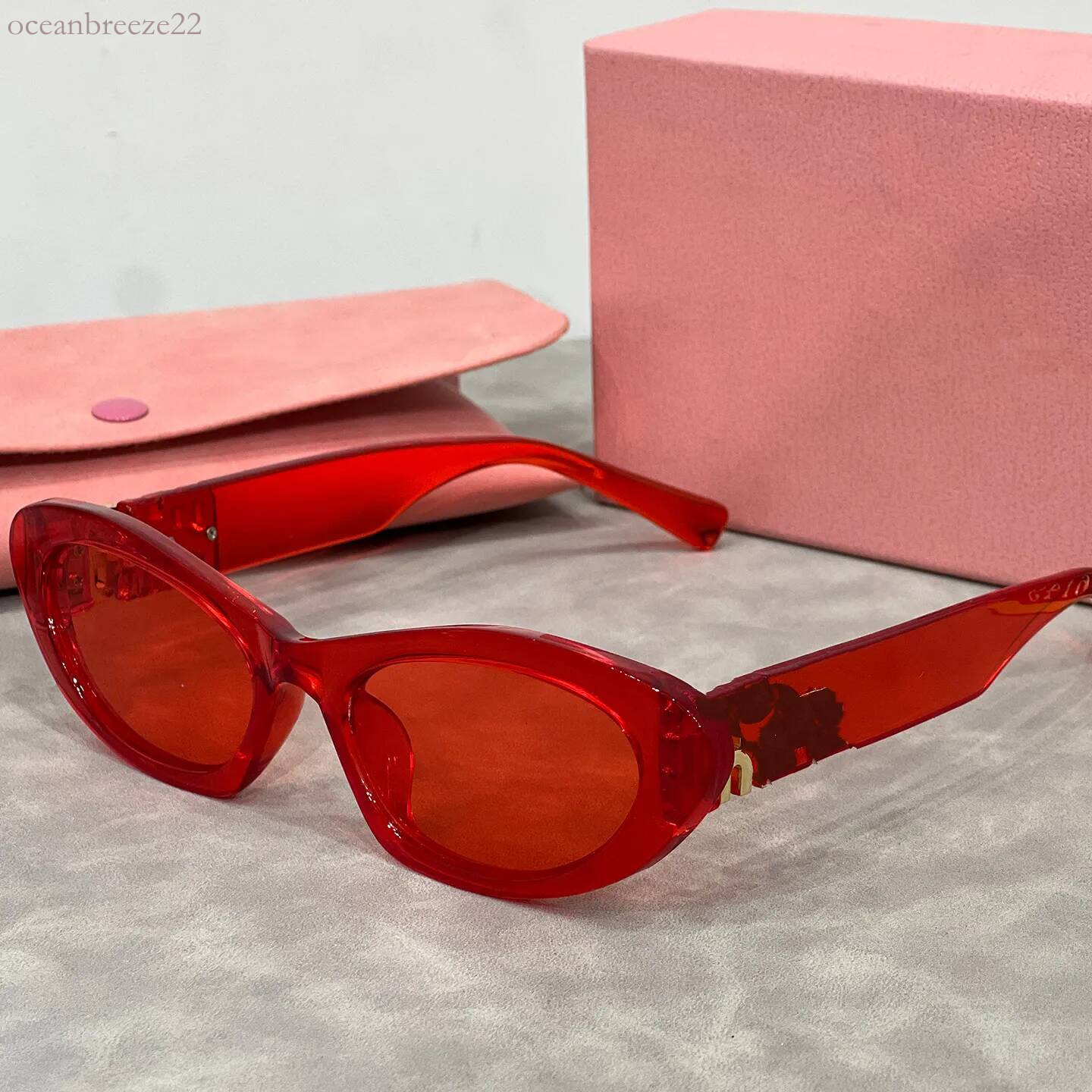 Mu Sunglasses High Quality Women Man Polarize mm Sunglasses Cat Eye Muilies Eyeglass Designer Luxury Brand Shade Fashion Small Frame muiity Sunglass