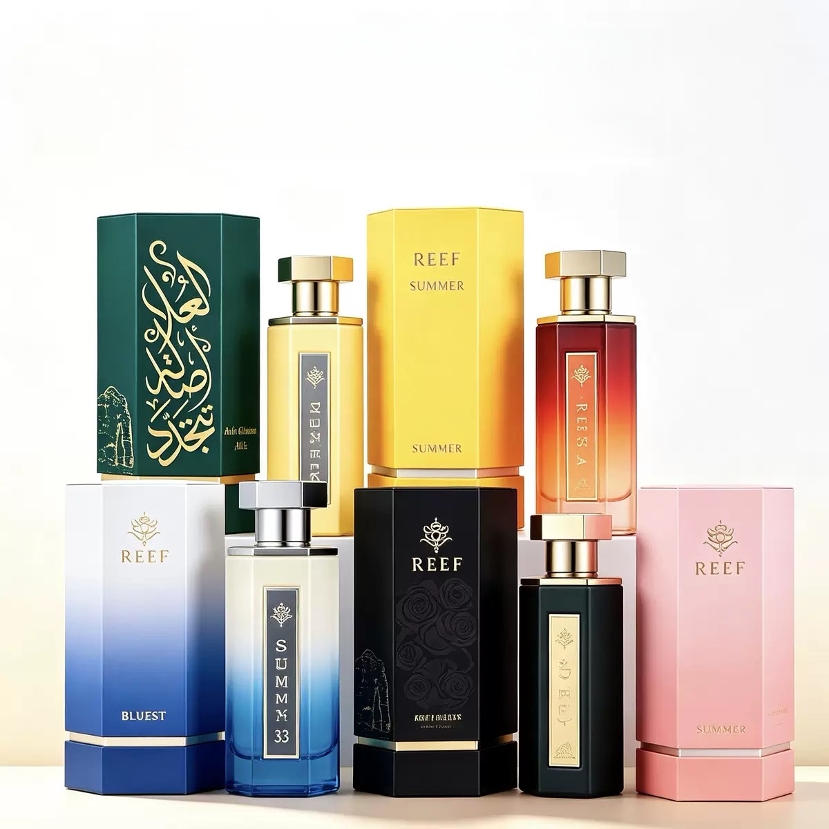 Reef 33 Black Red EDP Perfume 100ml Dubai Luxury Arabian Fragrance Long Lasting Rich Sandalwood Musk Scent For Men Women 5A