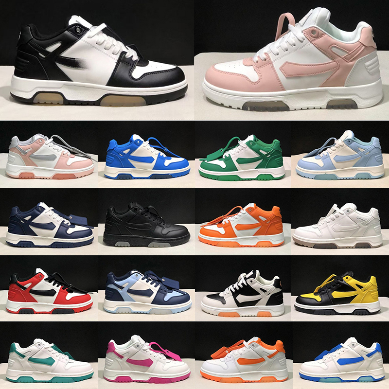 Designer OFF Men White Out Of Office Sneakers Arrow Logo Low Top Leather Casual Shoes Street Style Skateboarding Footwear for Men and Women