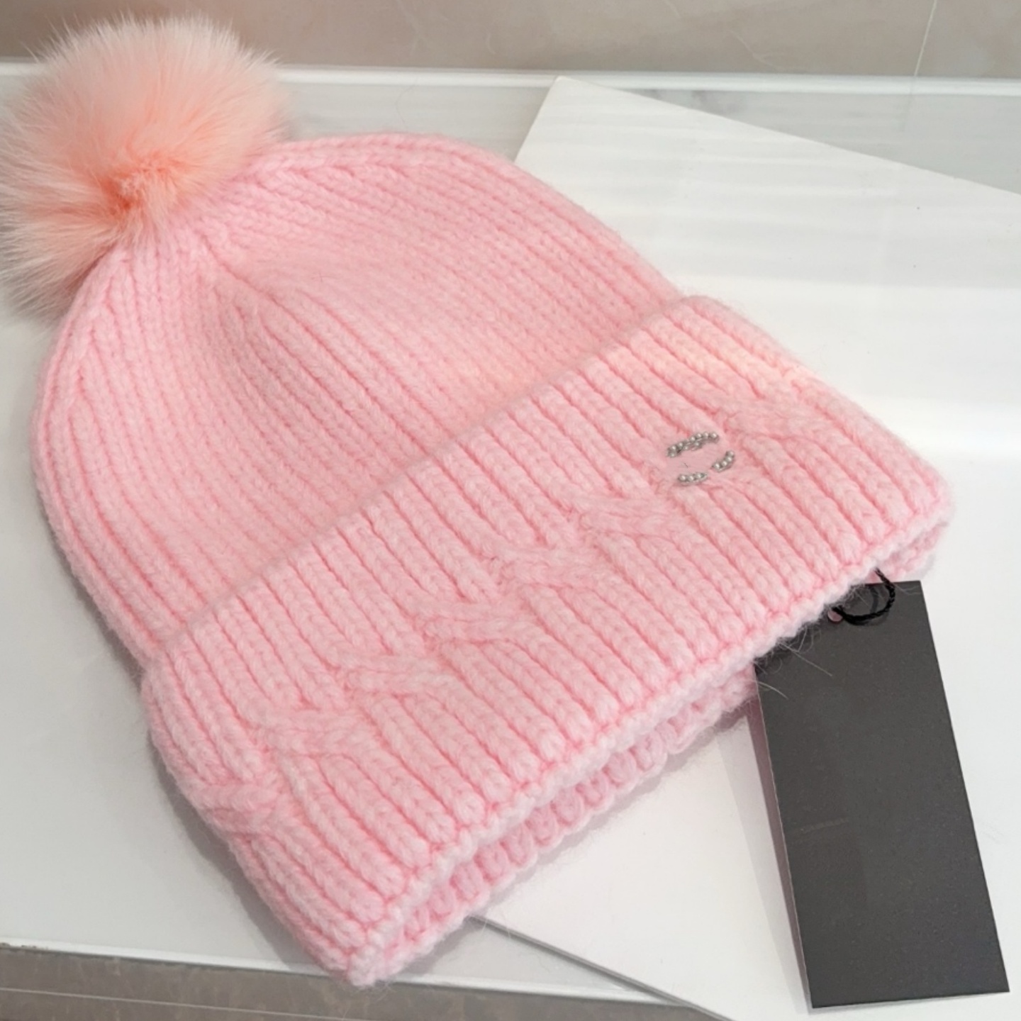 pink ball beanie shine wool hat beanies bonnet designer beanie hat beanies hats winter hat Outdoor polo beanie bobble hat designer hat for gift