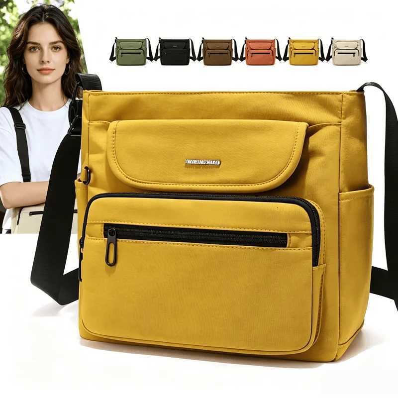 Shoulder Bags Women's Lightweight Nylon Handbag Crossbody Bag Large Capacity Multi-Compartment Casual Daily Tote Travel Tote Shoulder Purse H26