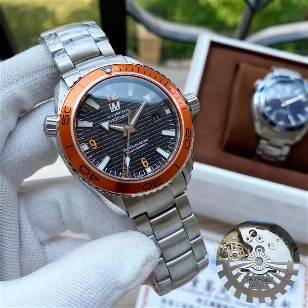 U1 Top AAA Classic Limited Edition James bond 007 Mens Watch Sea Master Ocean Automatic Mechanical Sapphire Crystal Transparent Mens Watches Movemen