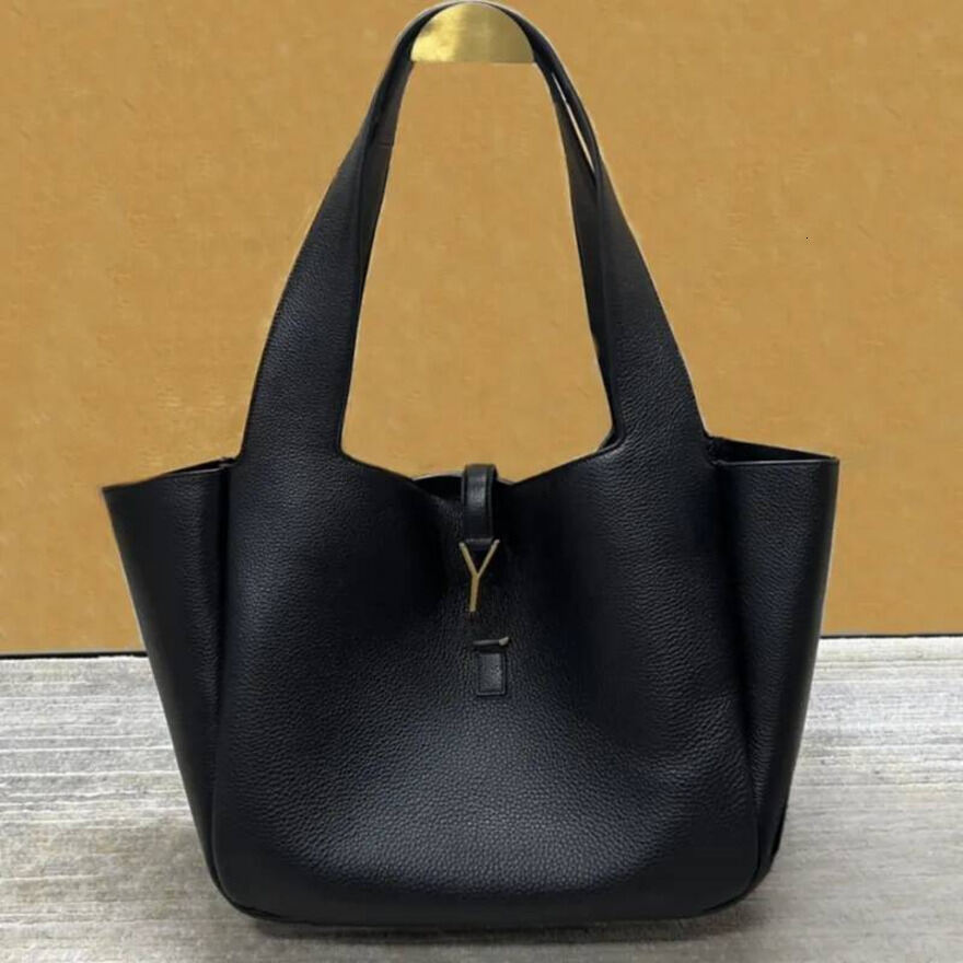 Tote Fashion Designer Purse Grained Leather Handbag Large Capacity Women Crossbody Shoulder Black Letter Purse Beach Travel Bag Luxury Shopping Bags