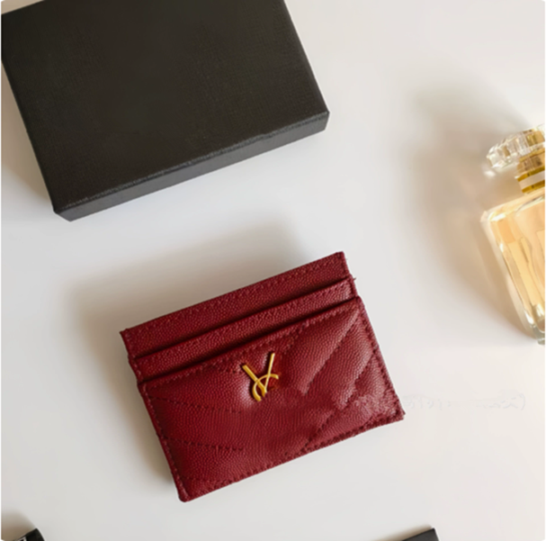 Designer Luxury Cowhide Wallet for Women and Men - Card Holder Purse with Gift Box - Durable Leather Womens and Mens Wallets