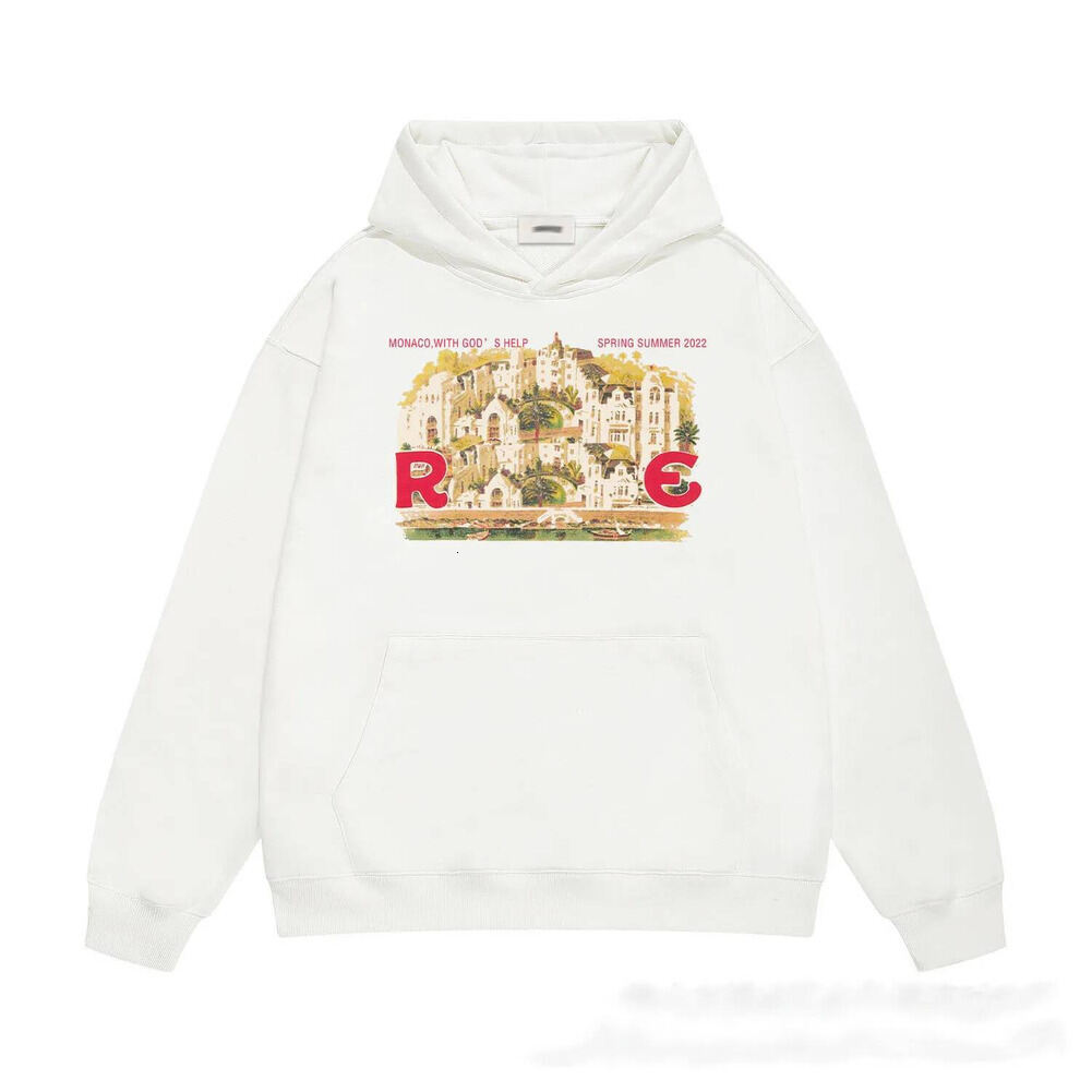 Rhuds Hoodie Designer Men's And Women's Street Hip Hop Style Fashion Couple Hoodies Classic Pattern Letter Print Casual Comfortable Loose