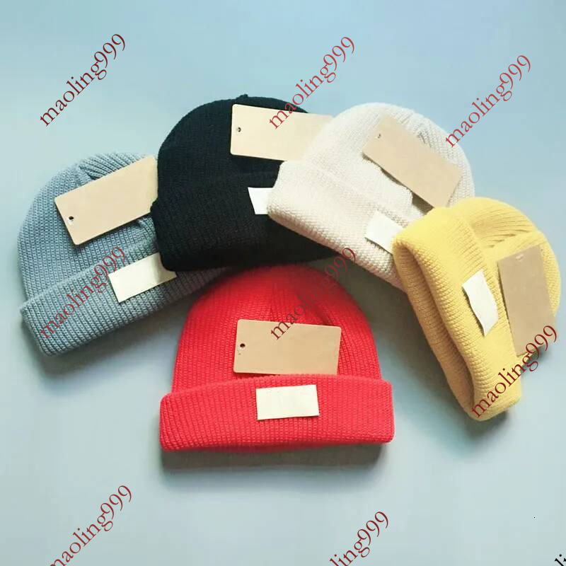 Cute Kids Beanie Simple Designer Baby Skull Caps 5 Colors Brand Children Knitted Hats Wholesale 50g