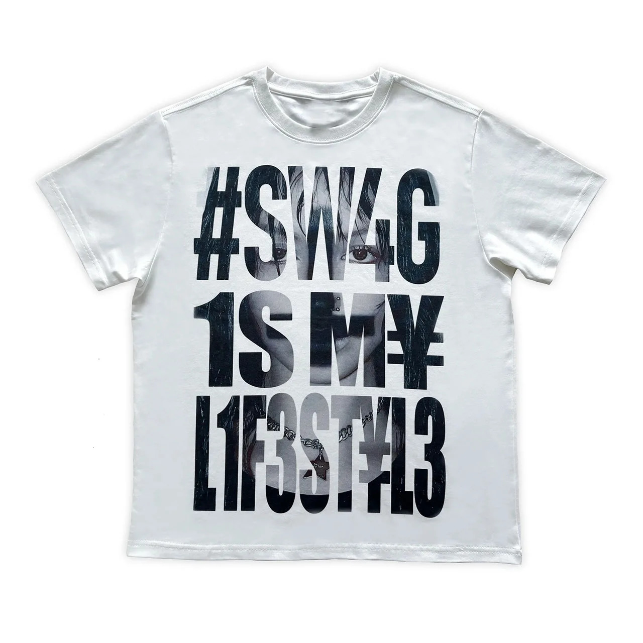 Y2K punk crew neck clothing retro casual Tshirt loose top summer Tshirt letter print cotton gothic hip hop street wear unisex 261016