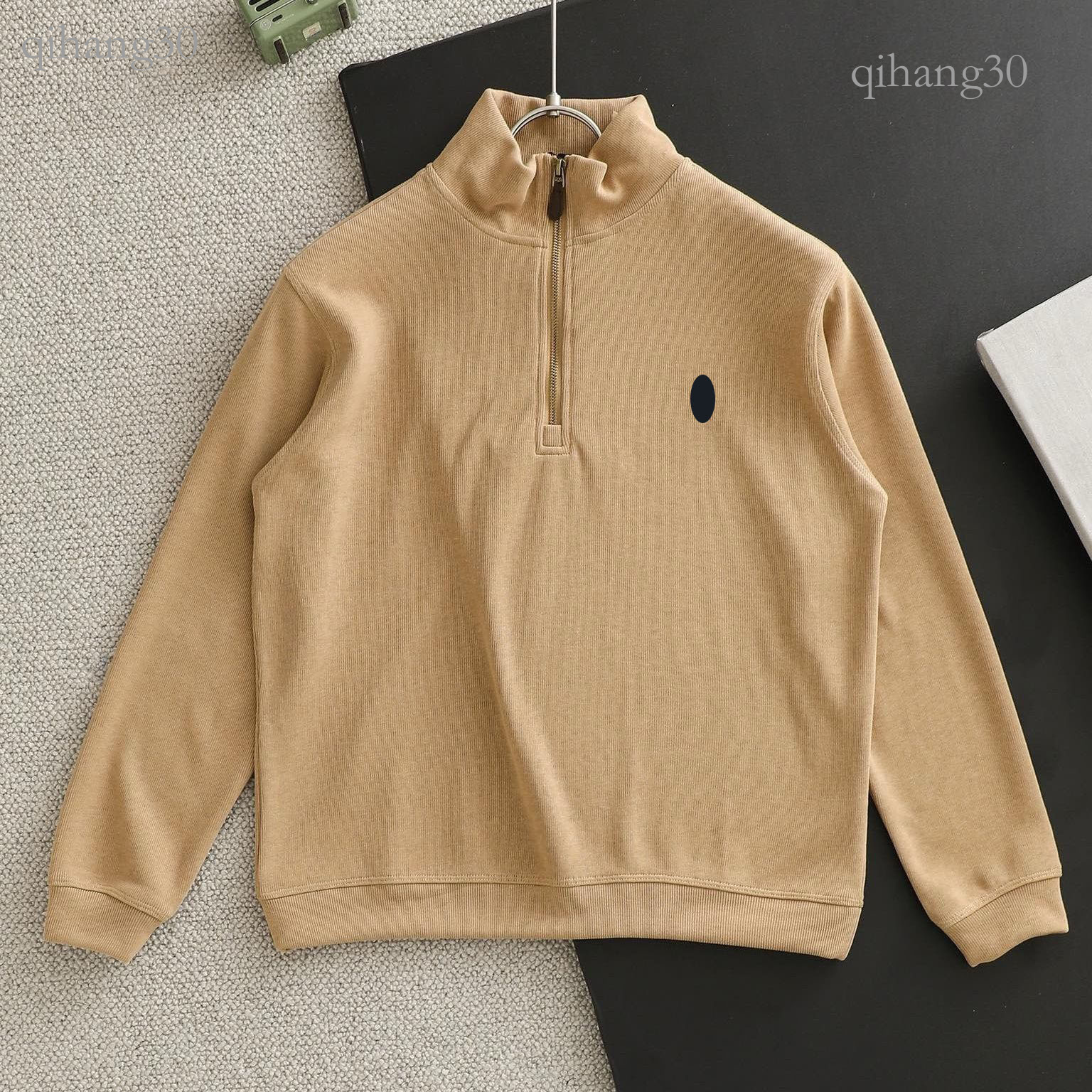 Rauph Laruen Quarter Zip Ralfs Laure Hoodie Designers Polo Sweater Luxury Horse Embroidery Knit Jumpers Warm Soft Cotton Casual Outfit Polo Sweatshi