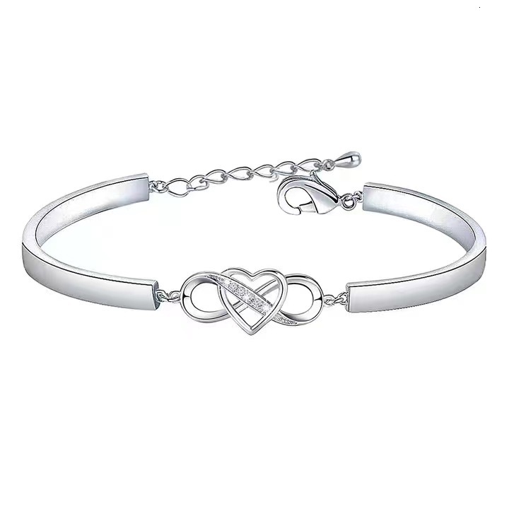 2022 Autumn Winter New Trendy Heart 8-Word Fashion Popular Letter Versatile Best Friend Sister Matching Bracelet