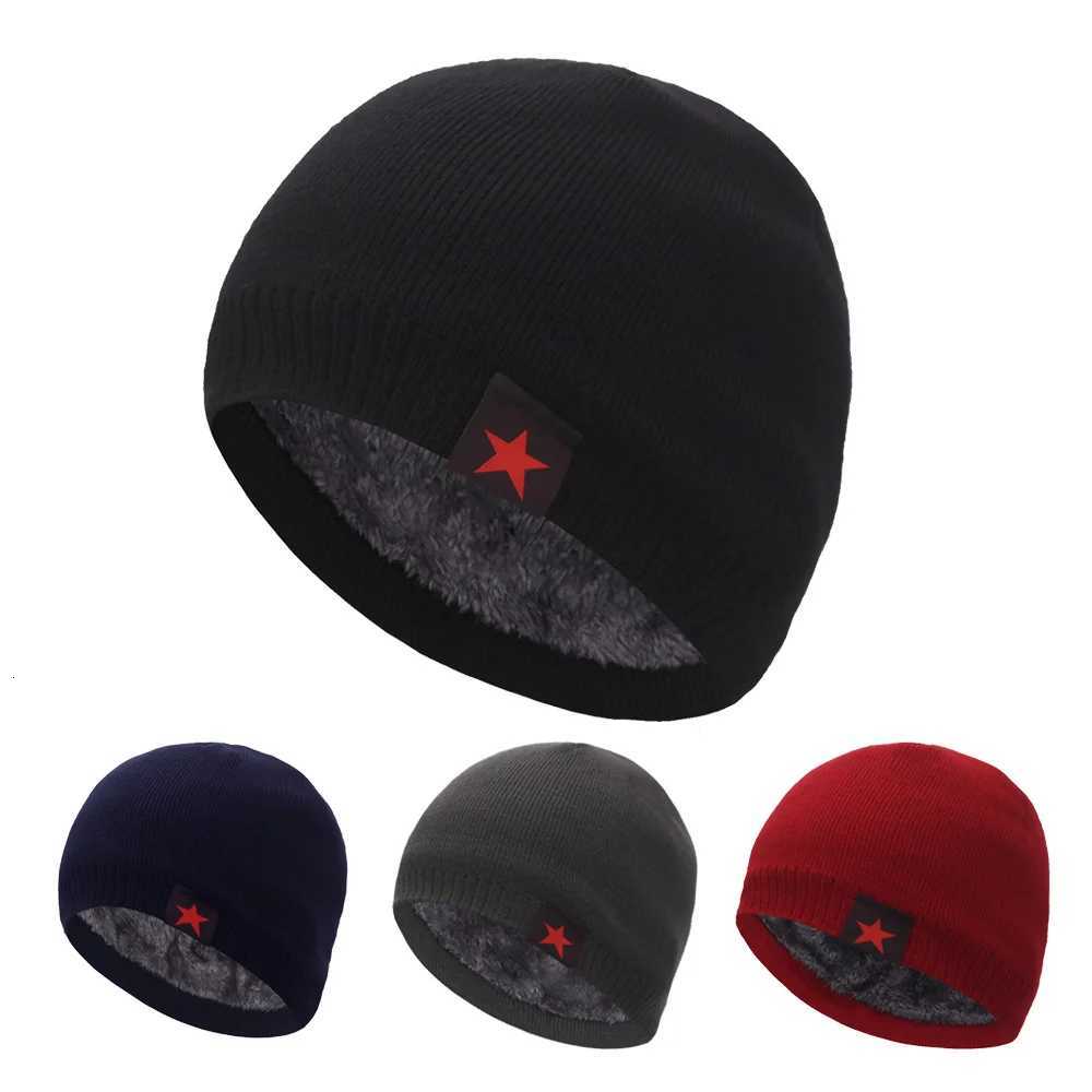 Beanie/Skull Caps Skullies Beanies Warm Men Beanie Hat Winter Hats For Women Men Knitted Hat Five Star Homme Skull Gorro Bonnet CapsT261017