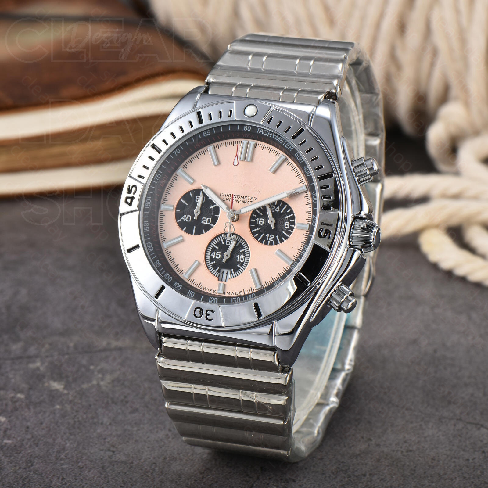 AAA Luxury Mens Chronograph Watch Designer Breitlinlylies Watch Quartz Automatic Movement Breitlness Watches Fashion Business Calendar Men Watch 02e