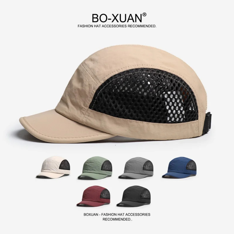 Japanese Style Short Brim Color Block Breathable Mesh Men Summer Dry Thin Outdoor Sports Korean Version Baseball Cap Trendy261016