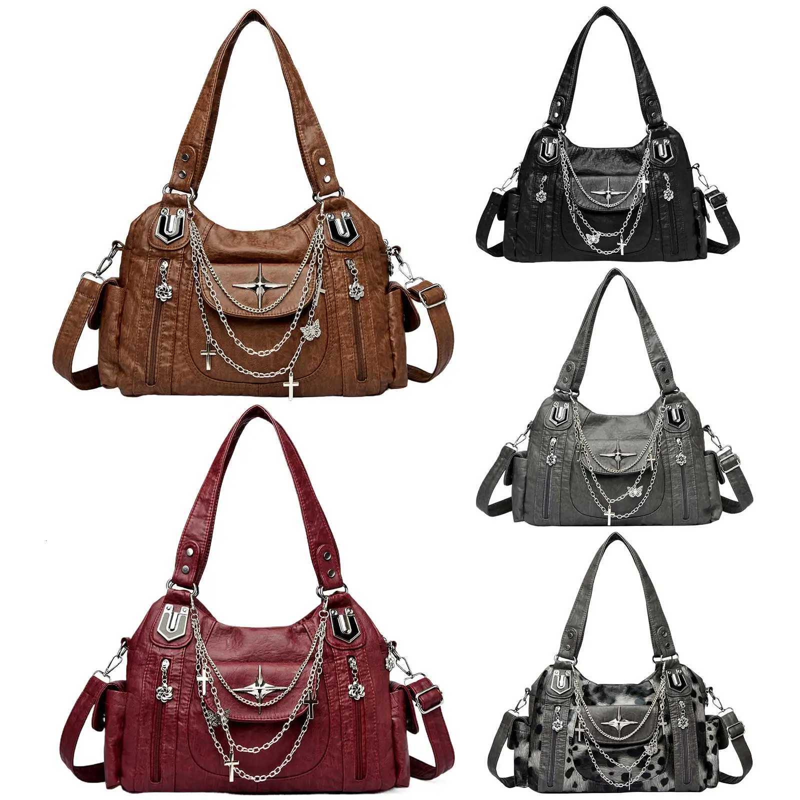 Evening Bags PU Leather Large Capacity Crossbody Bag with Adjustable Strap Hobo Purses for Women Ladies Work Shopping Travel Daily Use H261016