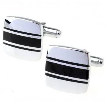 Stainless Steel Cufflink Tie Clip Matching Combo Set Hot Sale Black Blue Purple Epoxy Cufflink Cuff Link color enamel decorative men suit jewelry ki