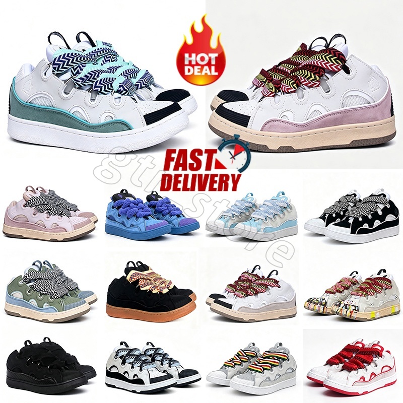 2026 Black Grey Contrast Color Mid Top Men Women running curb trainers embossed nappa Skate Shoes Unisex Thick Sole Fashion Street Sneakers Size 35-