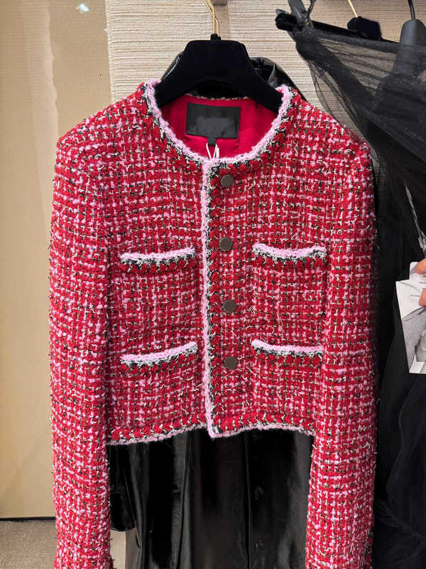 Women's Jackets Designer 2026 new jacket Luxury womens coat winter red tweed jacket top