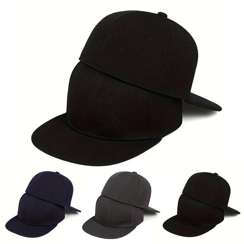 Adjustable Back Closed Not Snapback Caps Men Quality Hip Hop Fitted Hats Adult Solid Color Baseball Hats 58-60cm for Small Face M261016
