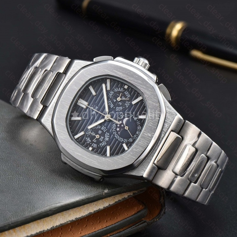 AAA Mens 5740 Nautilius Watch Luxury Designer Men Watch Man Patekdly Philipeness Watch Chronoscope Automatic/Quartz 5711Nautilius Pateklies Watch d5