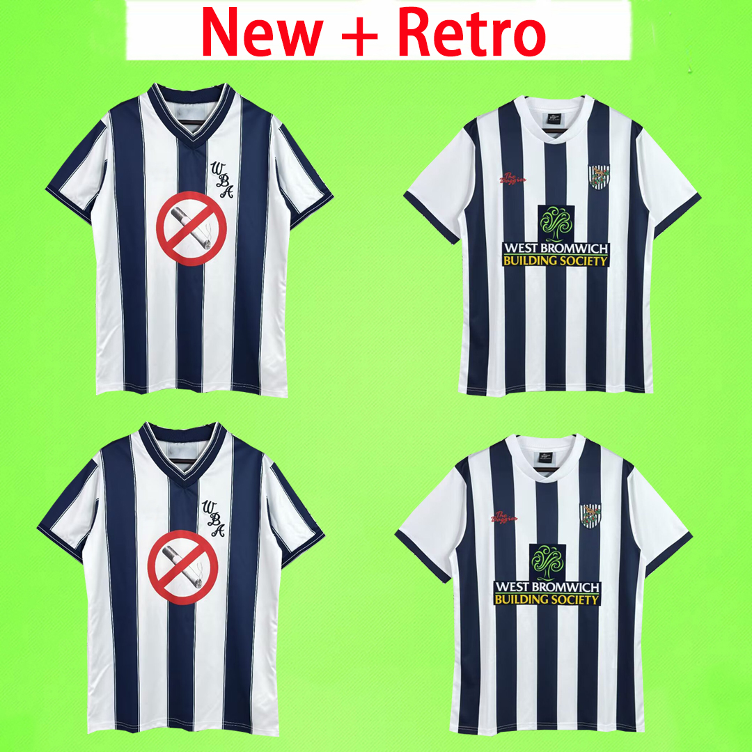 WBA Retro West Brom soccer jerseys 03 04 Men kit Maillot de football shirt home 2003 2004 fans version 1984 1985 1986