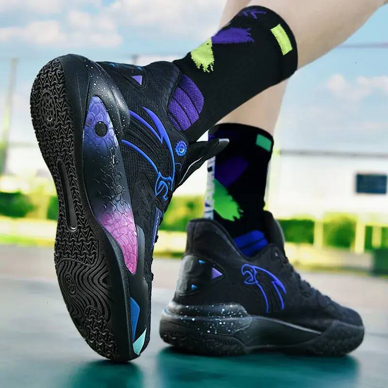 Men Shoes Mens Multicolor Basketball Shoes High Performance Non Slip Breathable Athletic Sneakers For Court Training accessories And Outdoor Play Fo