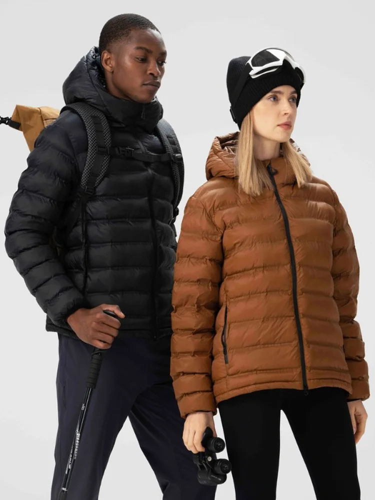 Casual Hooded Cotton Jacket Mens Womens Outdoor Lightweight Windproof Warm Leisure Coat Capsule Series Standard Fit Polyest 261017
