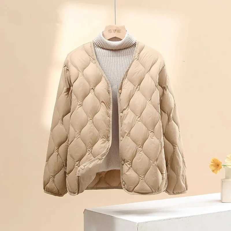Women's Down Parkas Korean Casual Loose Women Office Lady Ultra Light Down Jacket 2026 New Arrivals Autumn Winter Fashion Short Warm Puffer Coa